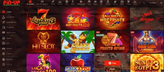 Online Games and Live Casino at Pin-Up Bangladesh